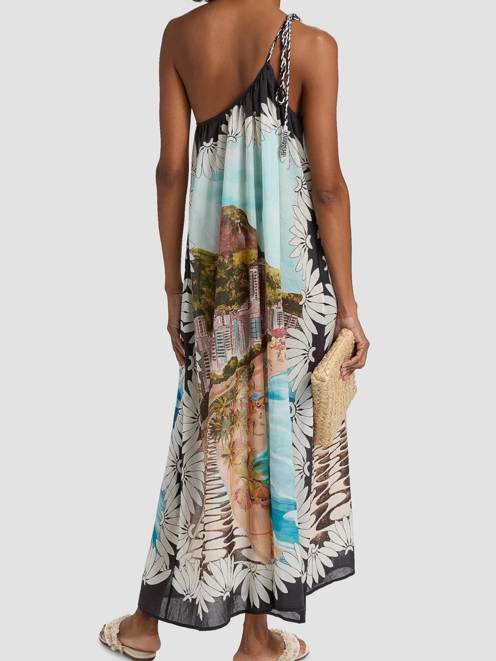 FARM RIO COPACABANA BEACH MULTICOLORED MAXI DRESS - S - Picture 2 of 10